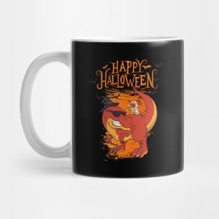 Halloween Happy Halloween Funny Dinosaur Costume Mug